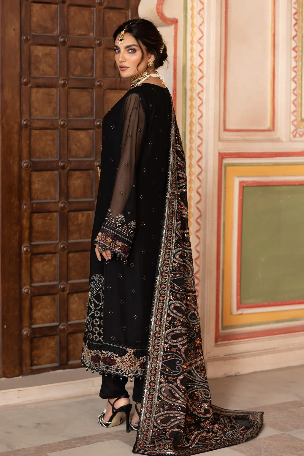 T-304- Readymade- DASTAN BY RAMSHA Premium Chiffon Suit 2025 - Image 3