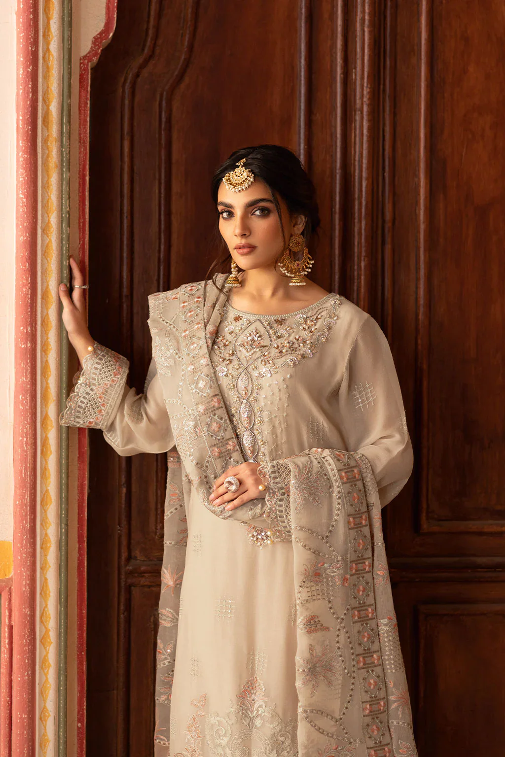 T-305- Readymade- DASTAN BY RAMSHA Premium Chiffon Suit 2025 - Image 3