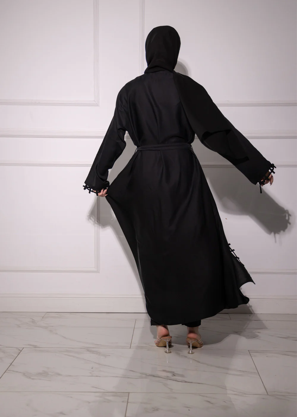 TAYB-16 - Black - Tayyab Abaya 2025 - Image 4