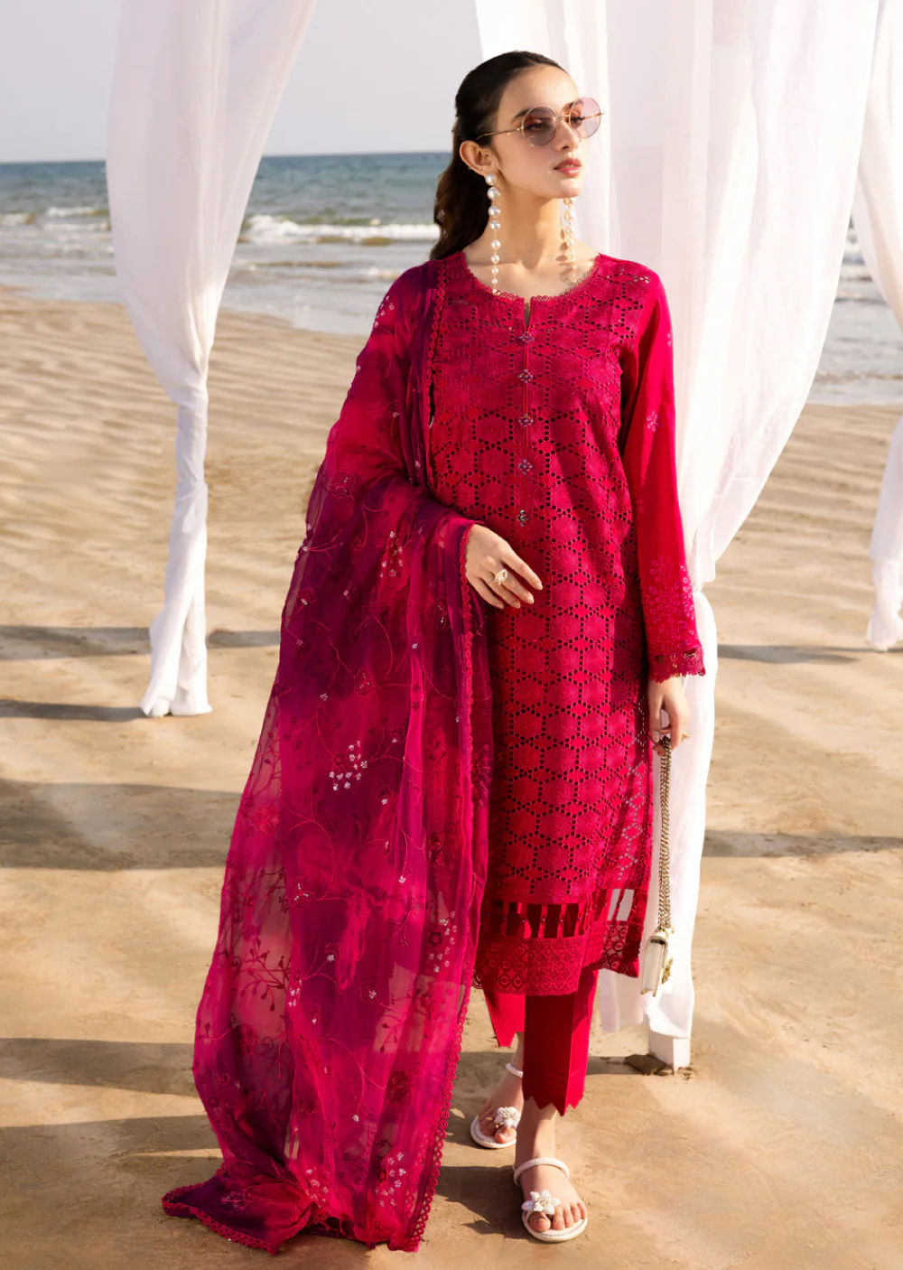 THZ-427 - Readymade - Tehzeeb Chickenkari Lawn Collection 2025