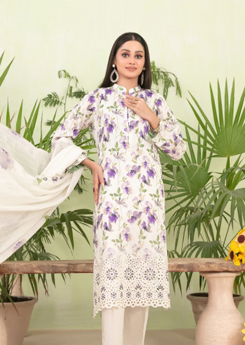 TWD-1714-Readymade Erva Tawakkal Lawn Suit 2025 - Image 2