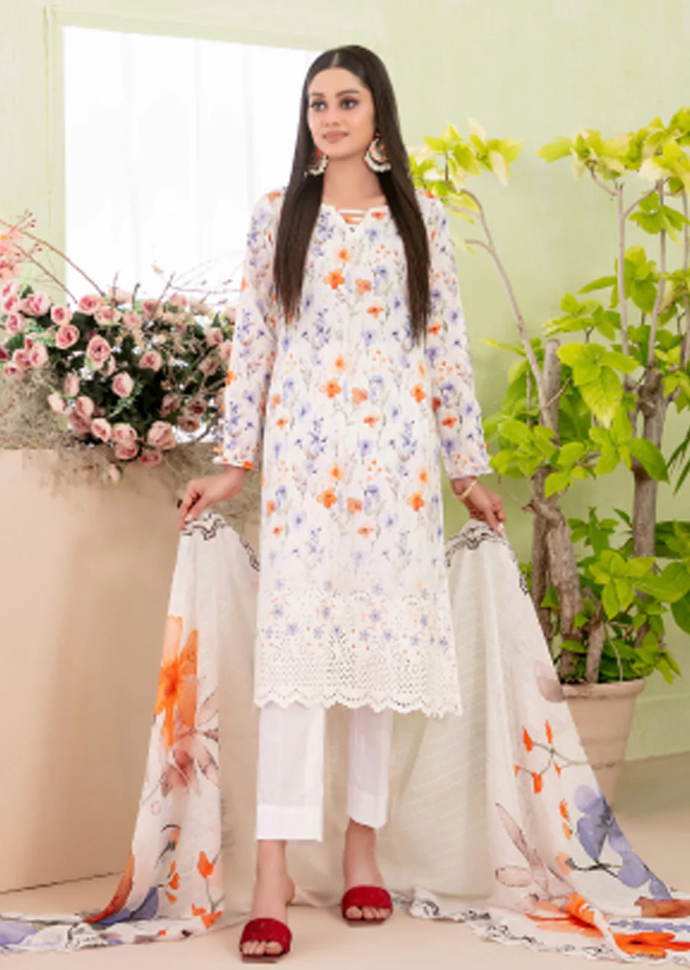 TWD-1715-Readymade Erva Tawakkal Lawn Suit 2025