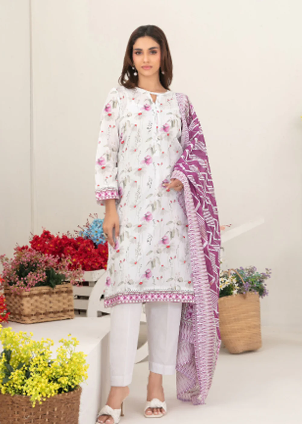 TWD-2282 Readymade Mizna Tawakkal Lawn Suit 2025