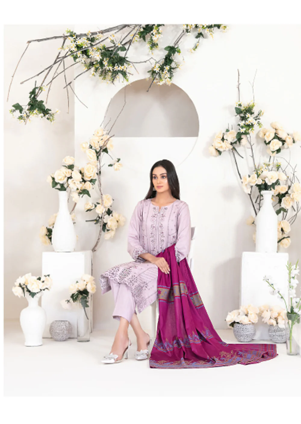 TWD-4554 - Readymade Yumna Collection By Tawakkal Suit 2025 - Image 2