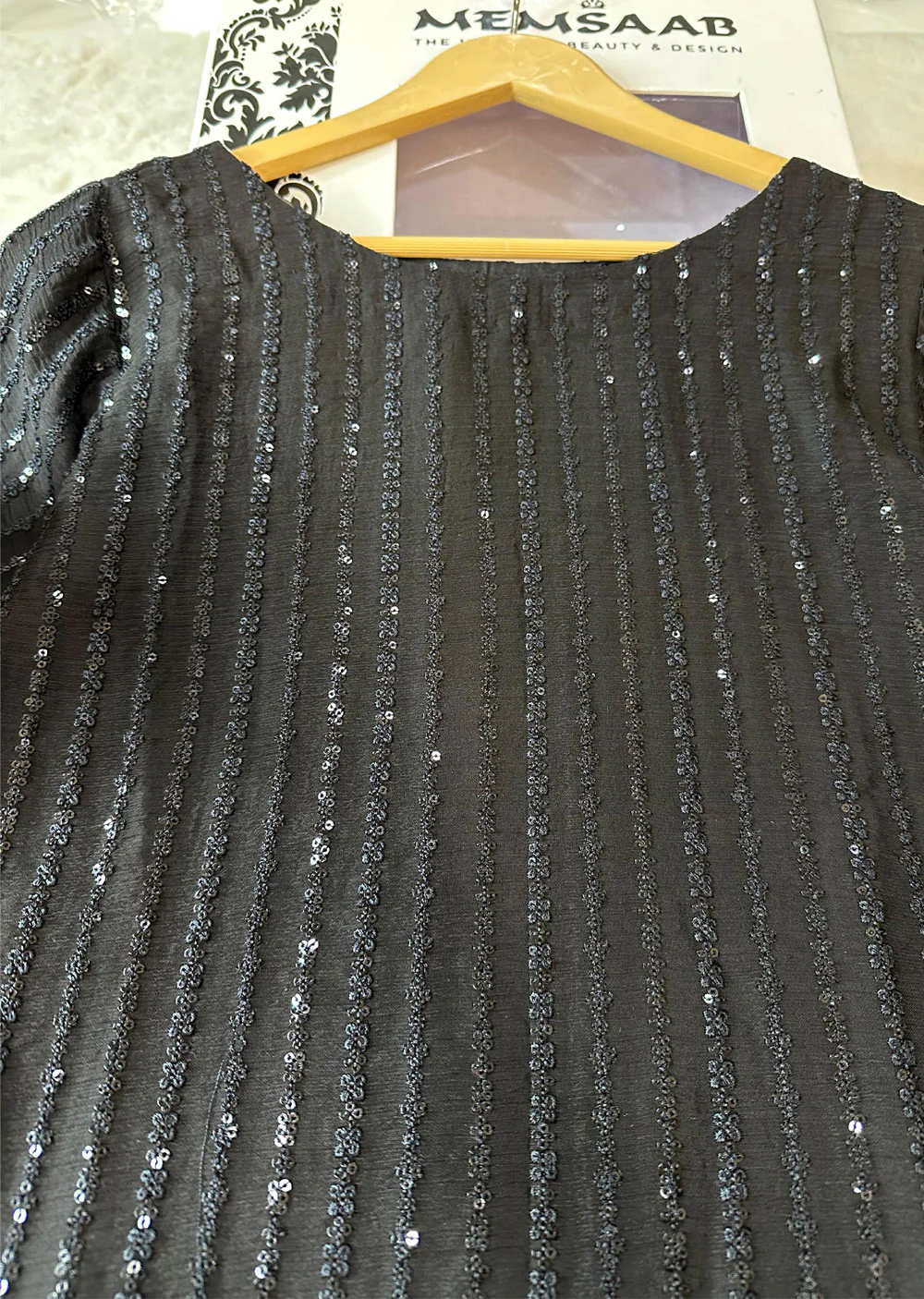 UMR901 Rixos - Black Memsaab Formal Chiffon Suit - Image 10