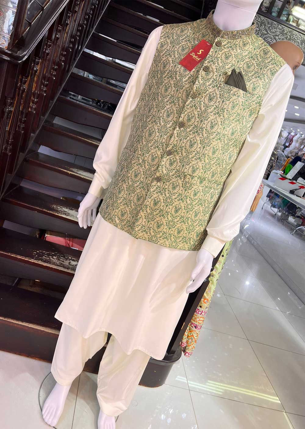 WS-922-111 Readymade Mens Formal Pakistani Outfit