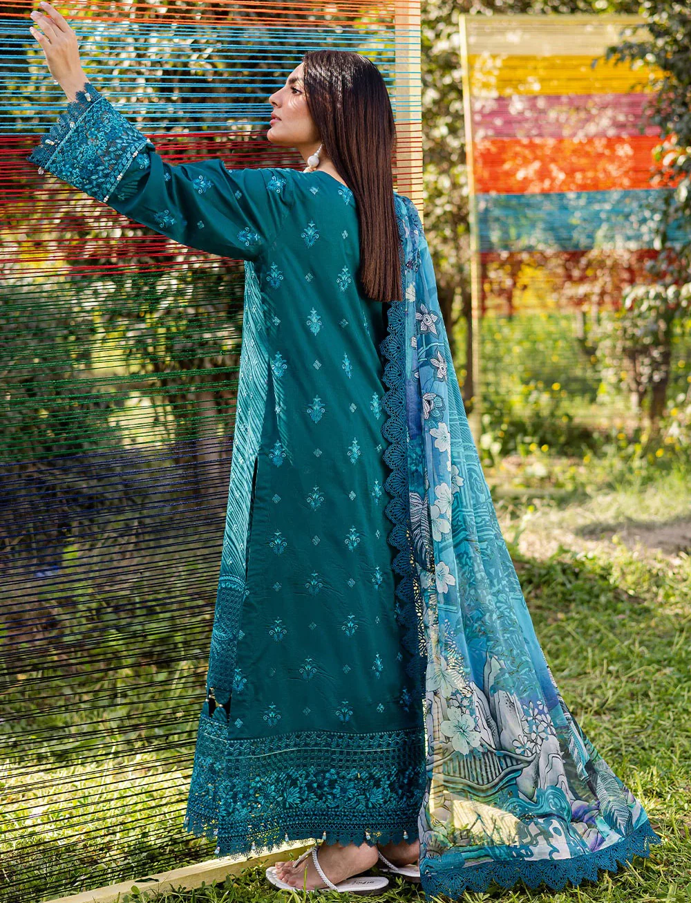 Y-921 - Ready Made - Riwayat by Ramsha Luxury Lawn Vol 12 - Image 3