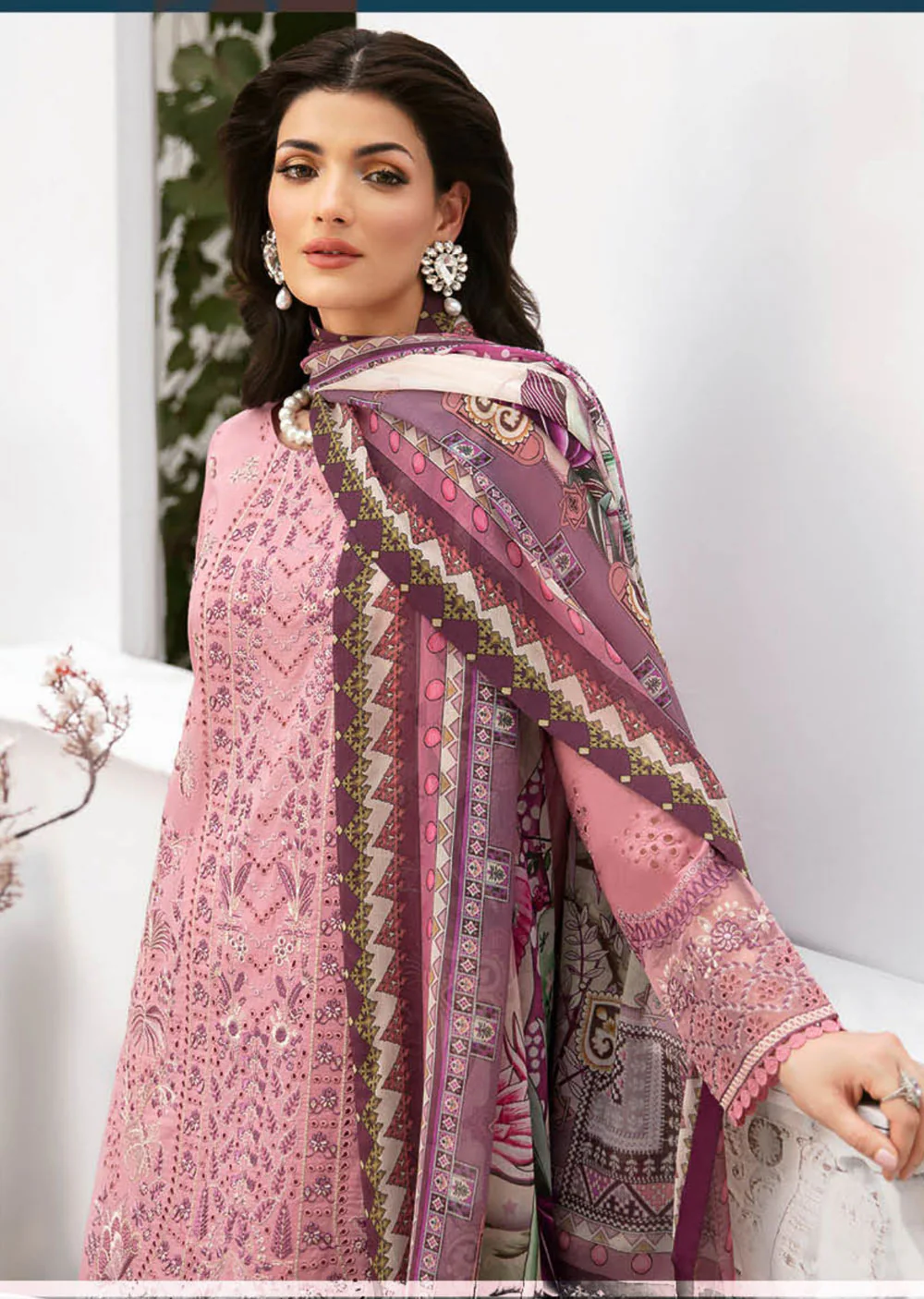 Z-909-R - Readymade - Ramsha Andaaz Luxury Lawn Vol 9 2024 - Image 3