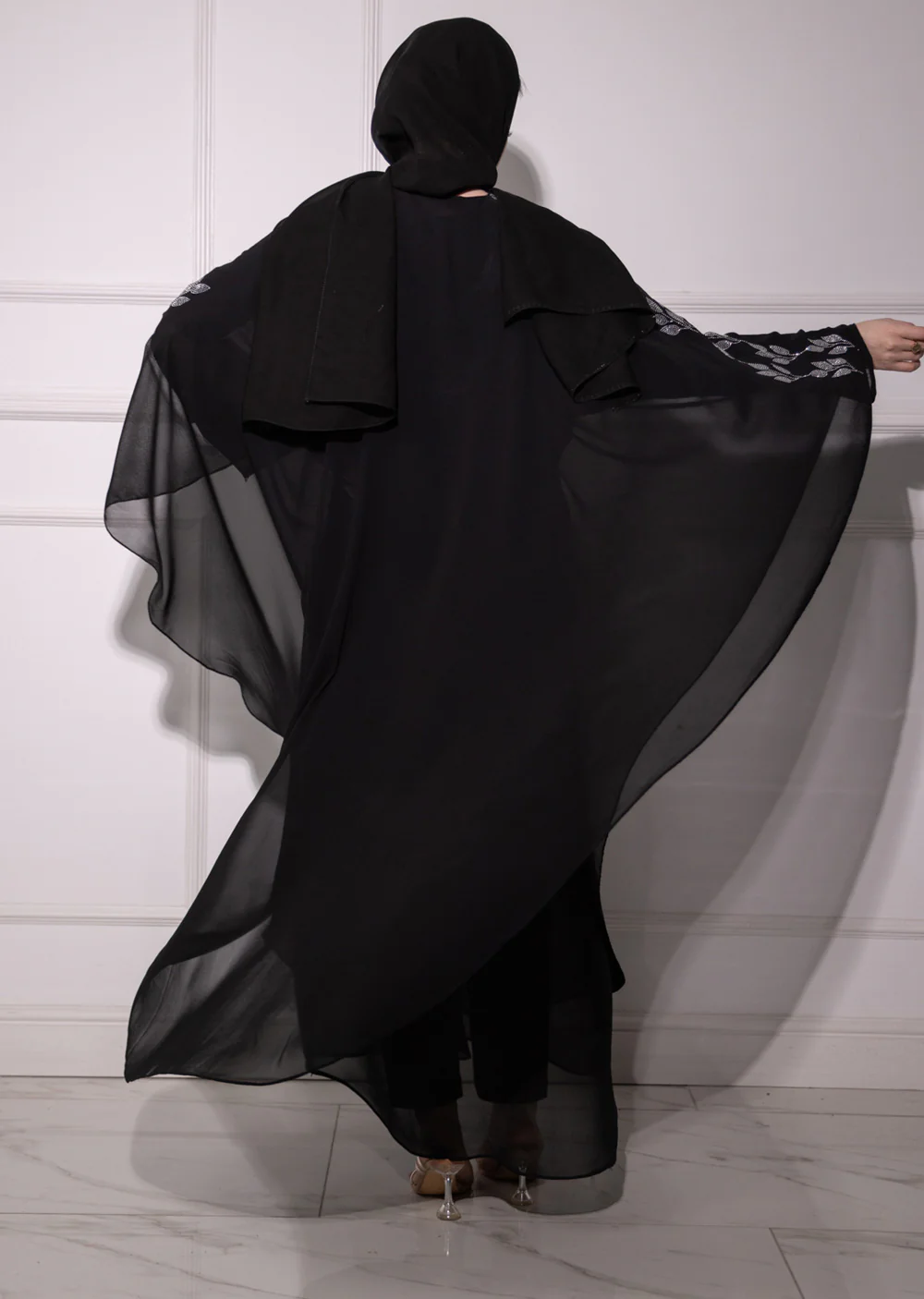 ZFR-2526 - Zafar Ladies Fancy Abaya - Image 3