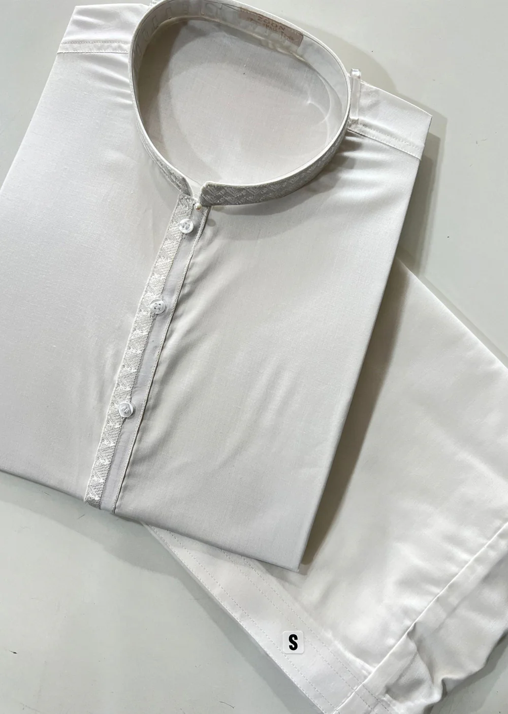 ZN2912 Off White Readymade Mens Shalwar Kameez