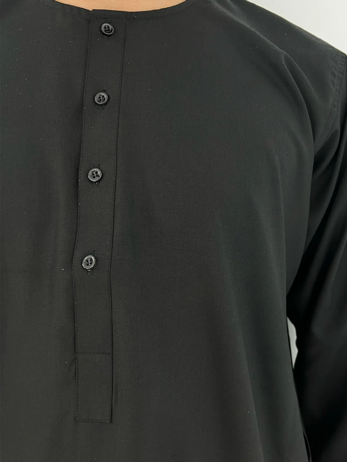 ZNC-1004 - Black - Father & Son Plain Trouser Suit - Image 2